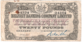 Belfast Banking Company Ltd 20 Pounds,  3. 1.1923